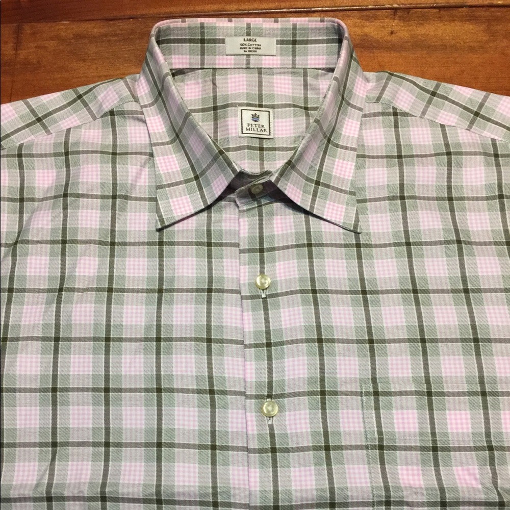 Men’s Peter Millar Long Sleeve Dress shirt large